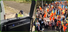 Abuzurile poliției - peste 20 de mii de protestatari întorși din drum, scene și corturi confiscate
